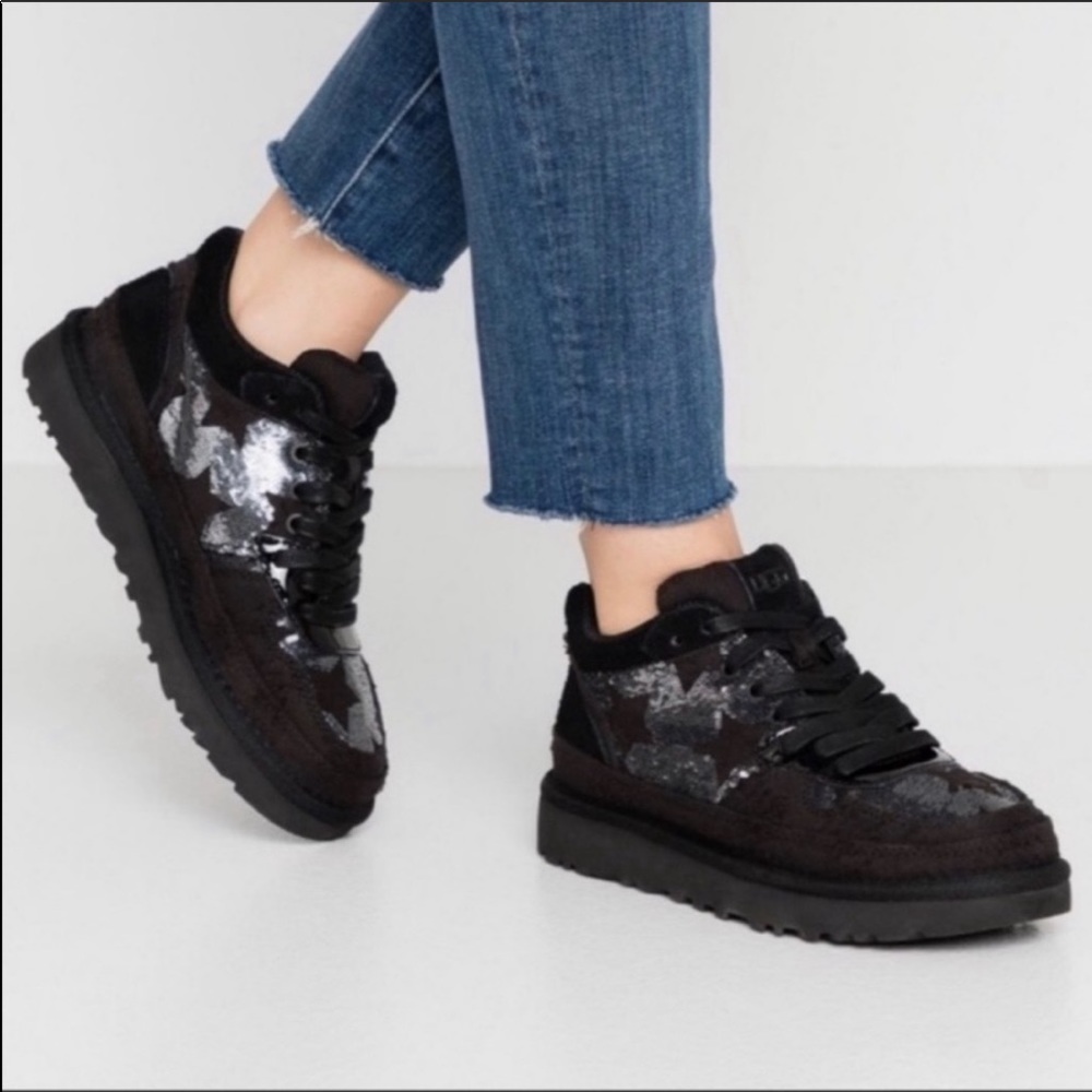 UGG Highland Sequin Stars Bling Sneakers 8.5 NEW